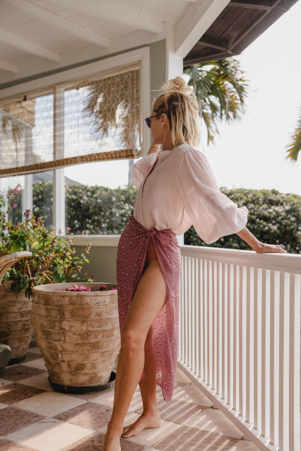 Maluku Blouse - Riviera Rose