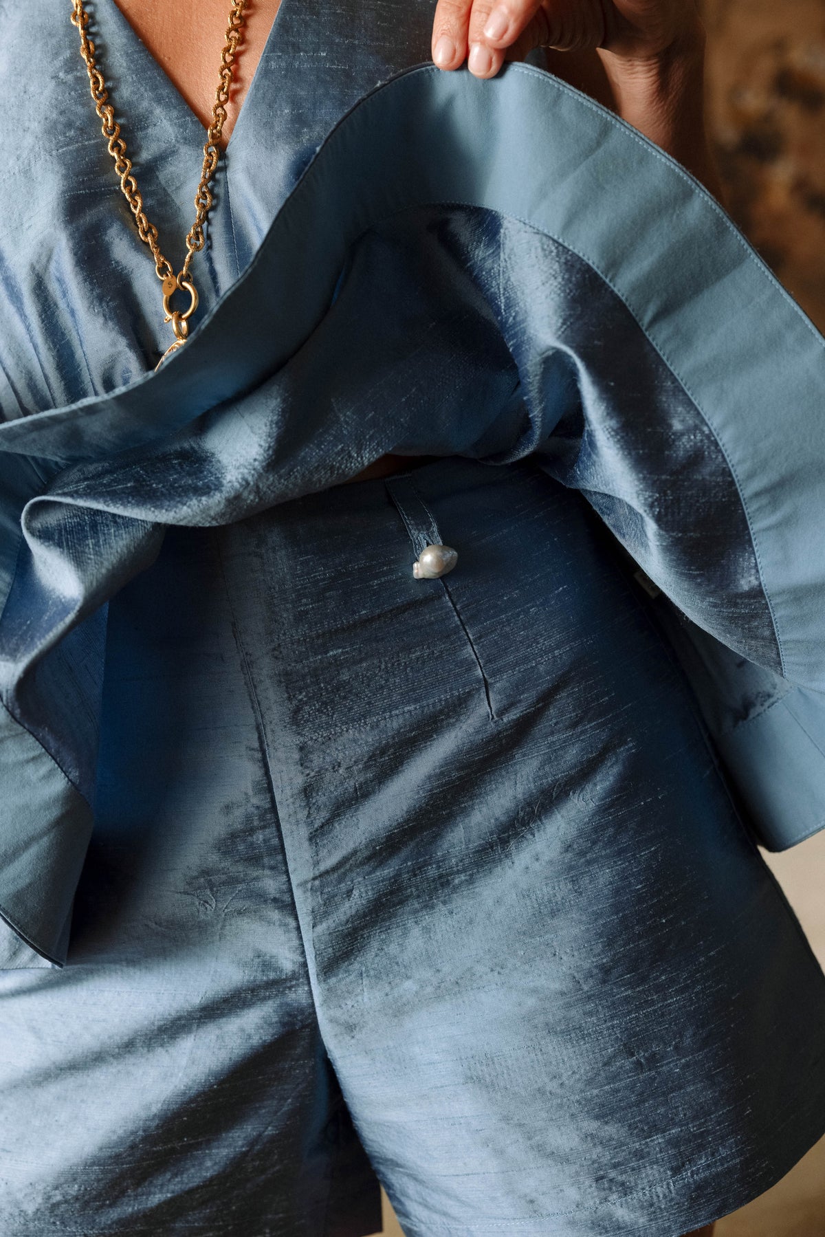 Tailored Short - Capri Blue