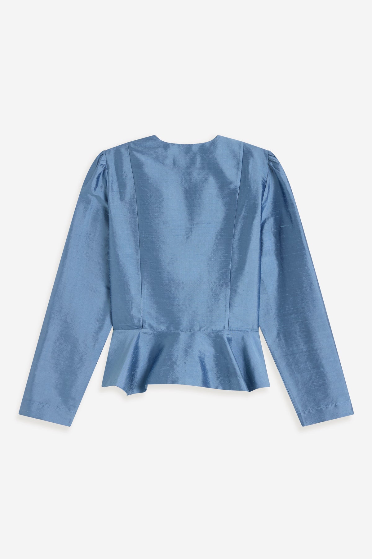 Peplum Jacket - Capri Blue