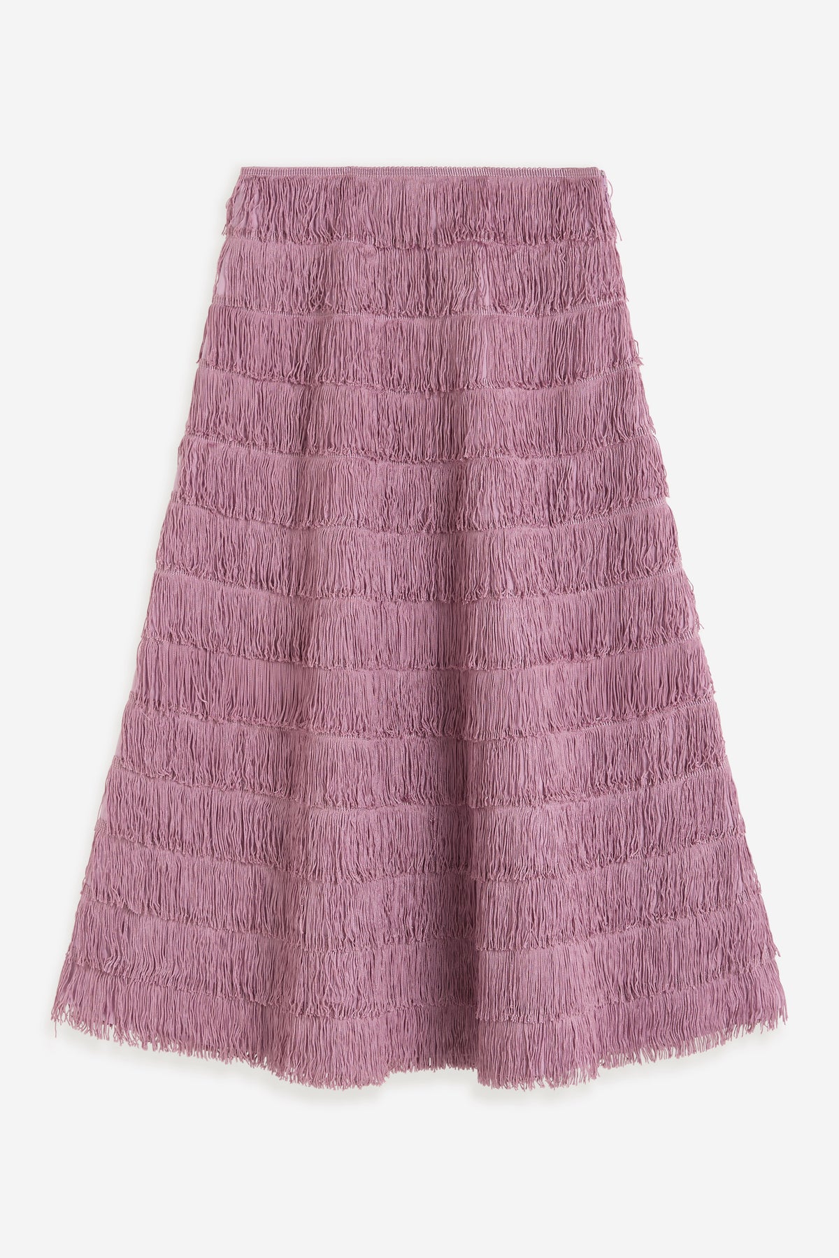Fringe Skirt - Chalky Pink