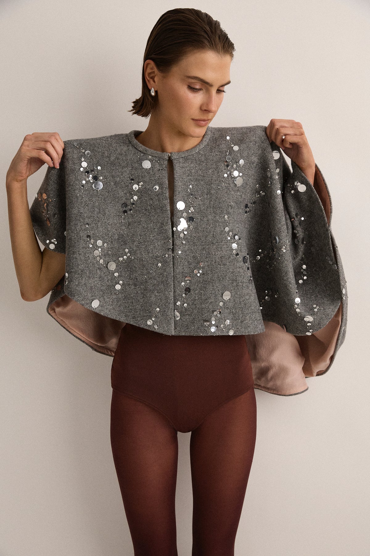 SJC Cape - Herringbone Sequin