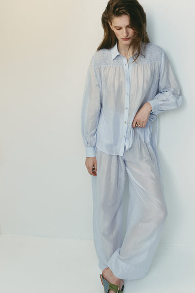 Monet Blouse | Misty Blue