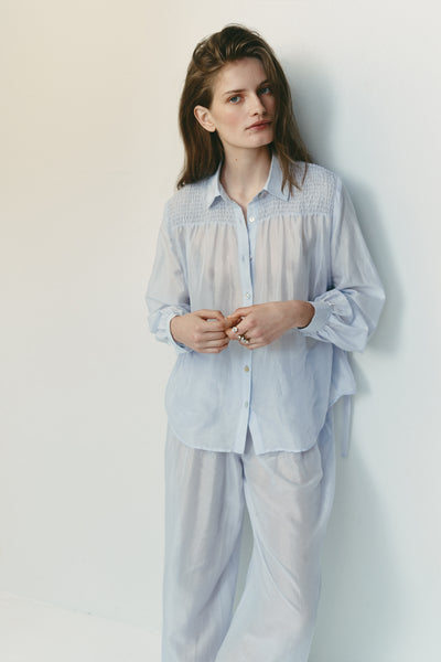 Monet Blouse | Misty Blue