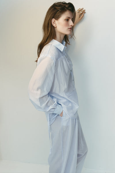 Monet Blouse | Misty Blue