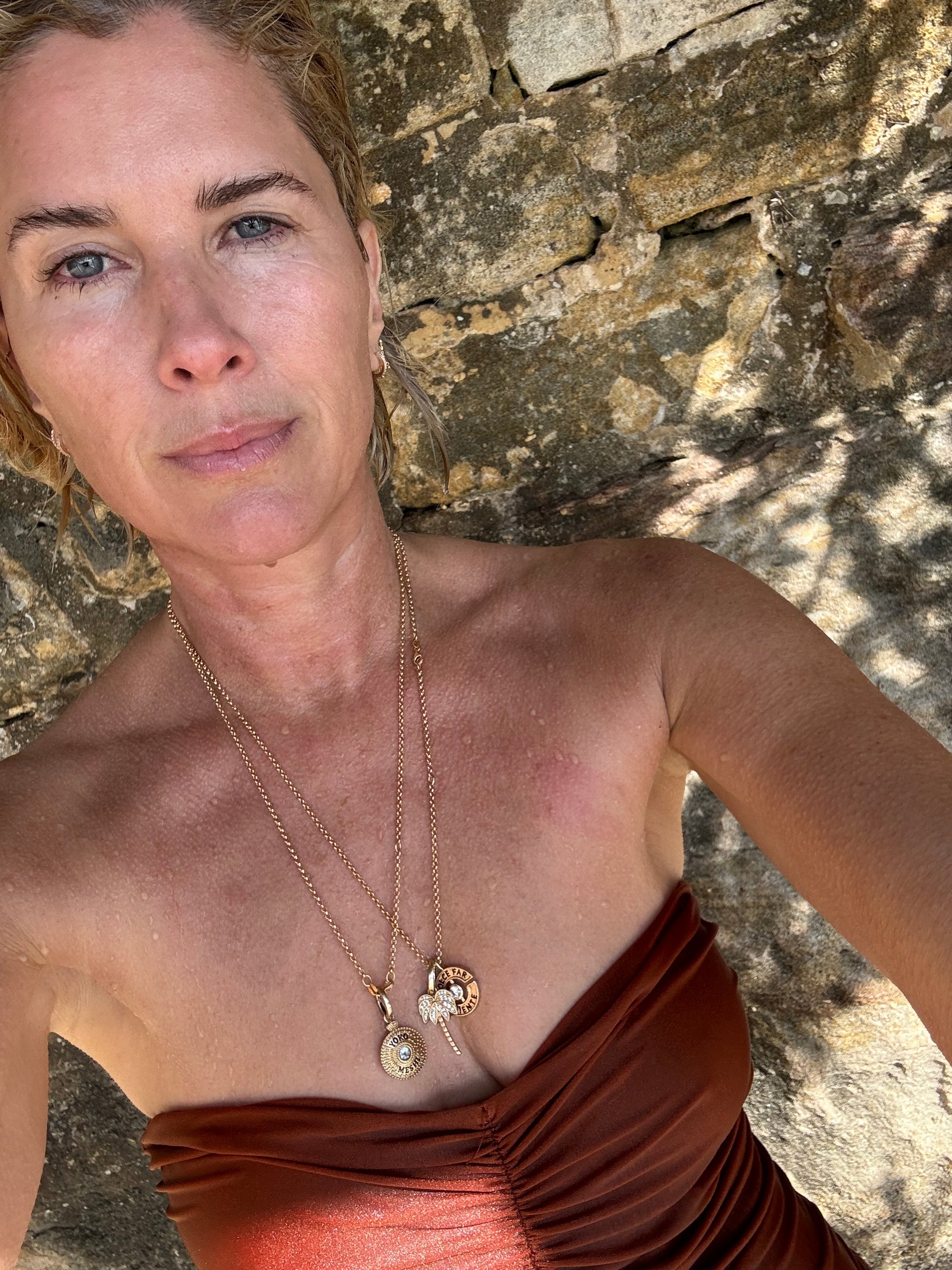 Palm Tree Charm | Diamonds & 9-Karat Gold