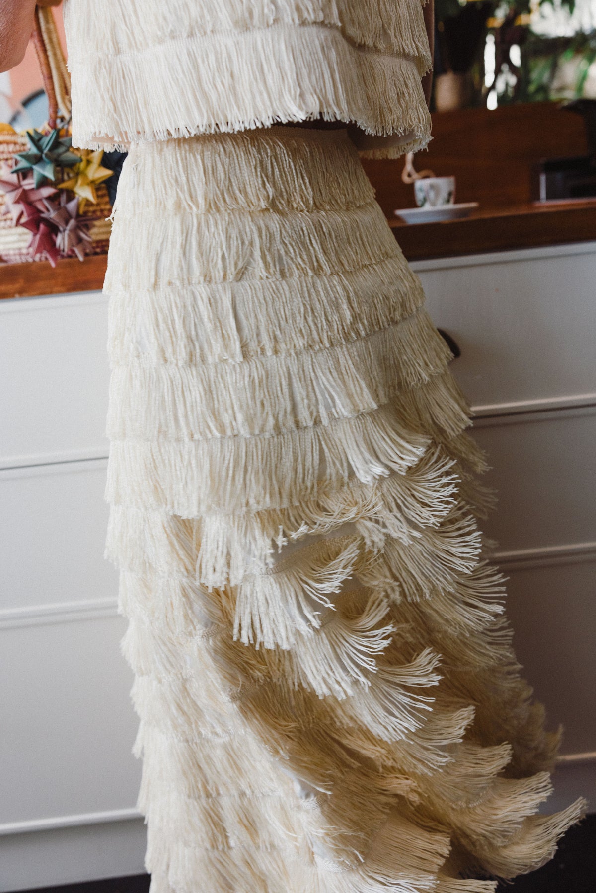 Fringe Skirt - Ivory