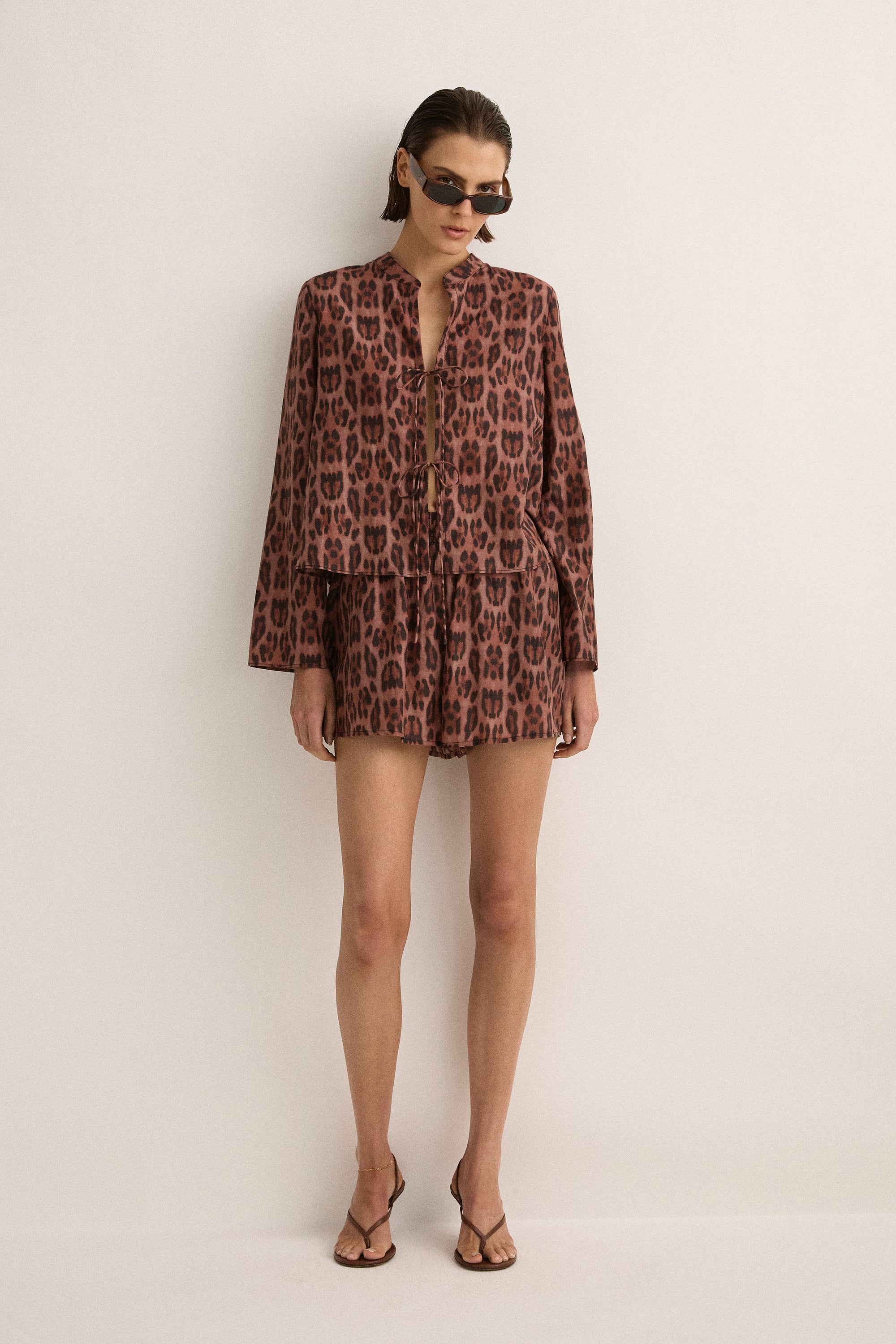 Relaxed Short | Sunset Leopard