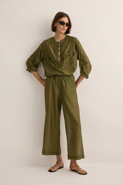 Straight Pant | Safari Green