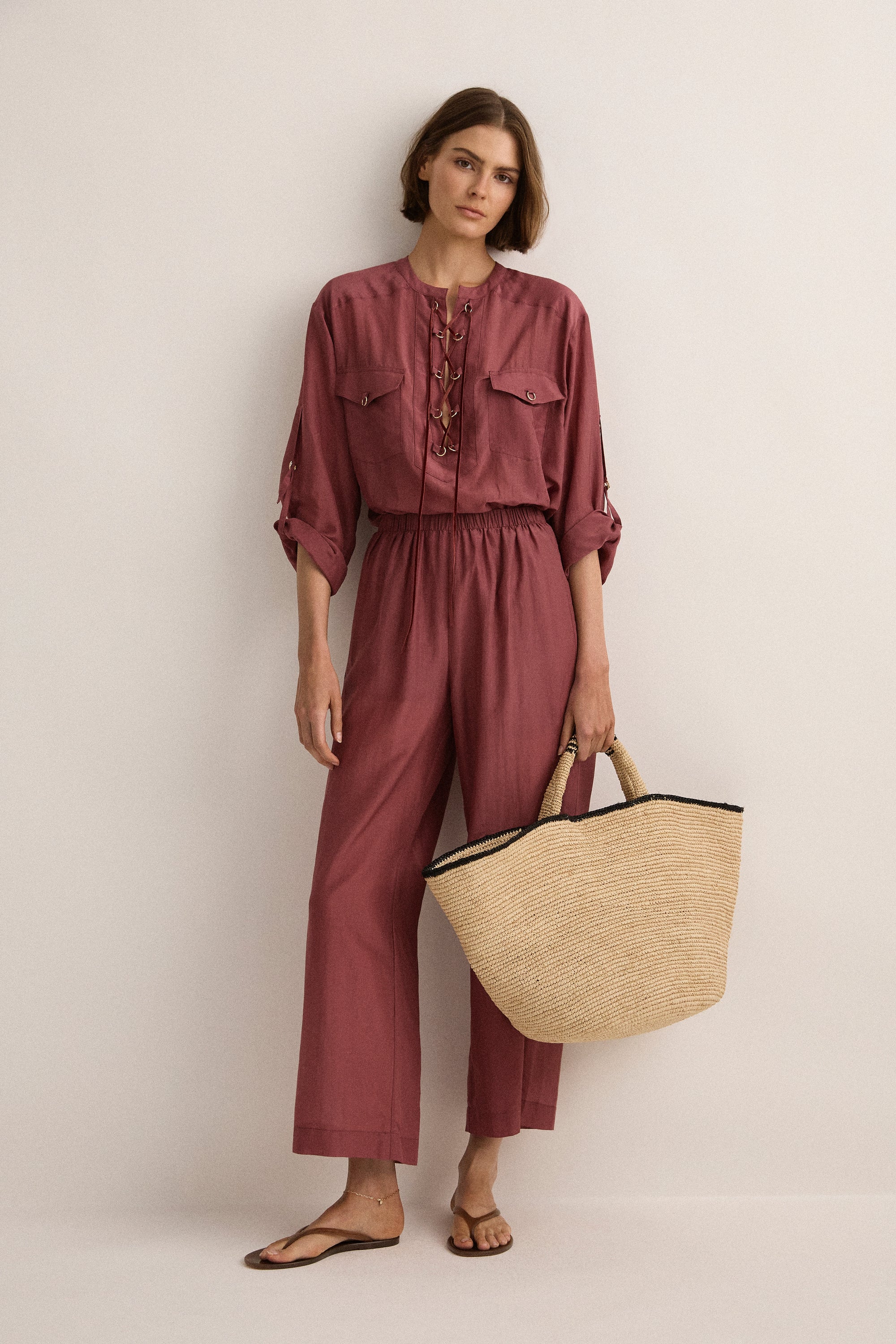 Straight Pant | Plum