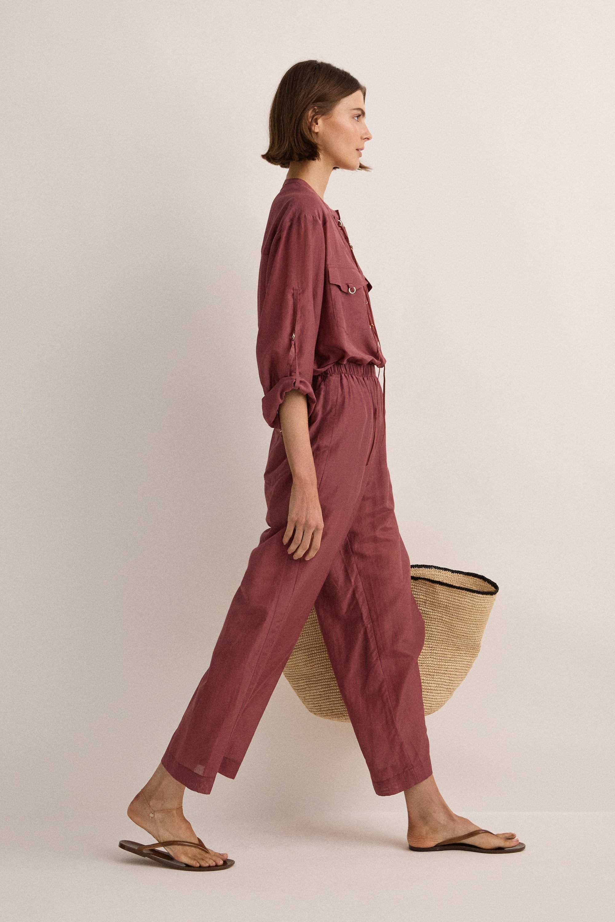 Straight Pant | Plum