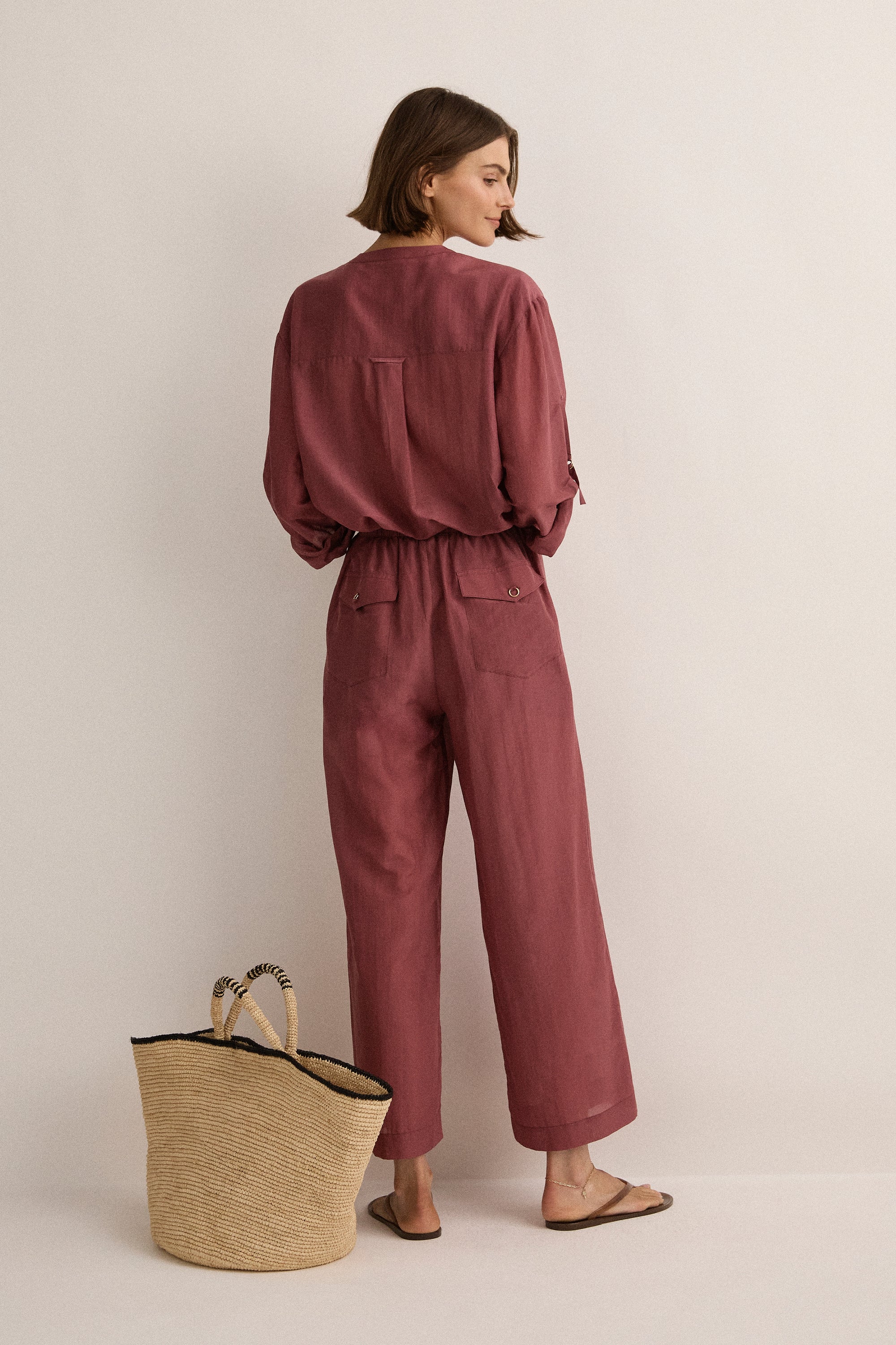 Straight Pant | Plum