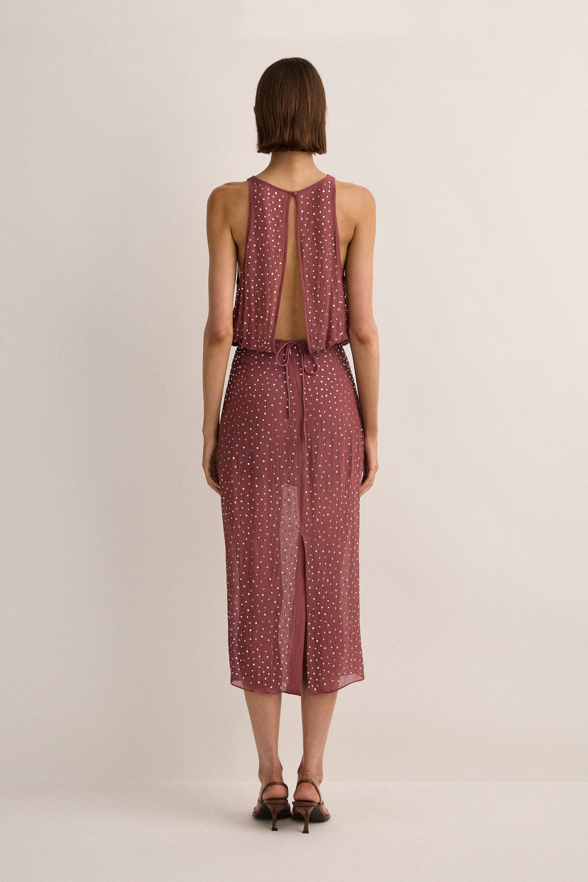 Crystal Embellished Top | Plum