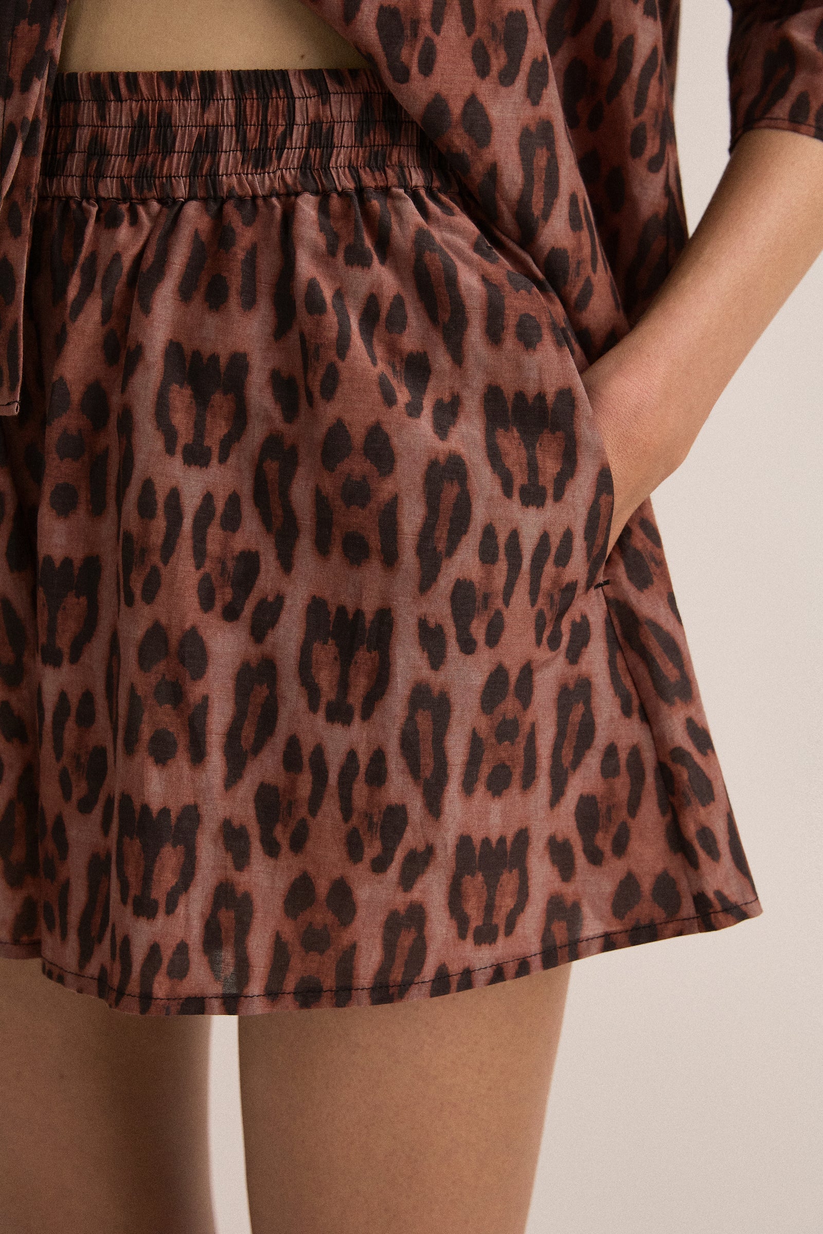 Relaxed Short | Sunset Leopard