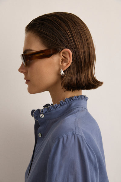 Siena Blouse | Misty Sea