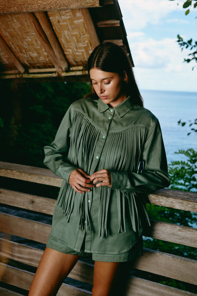 Saloon Blouse | Banksia Green