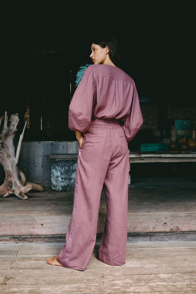 Leni Pant | Washed Mulberry