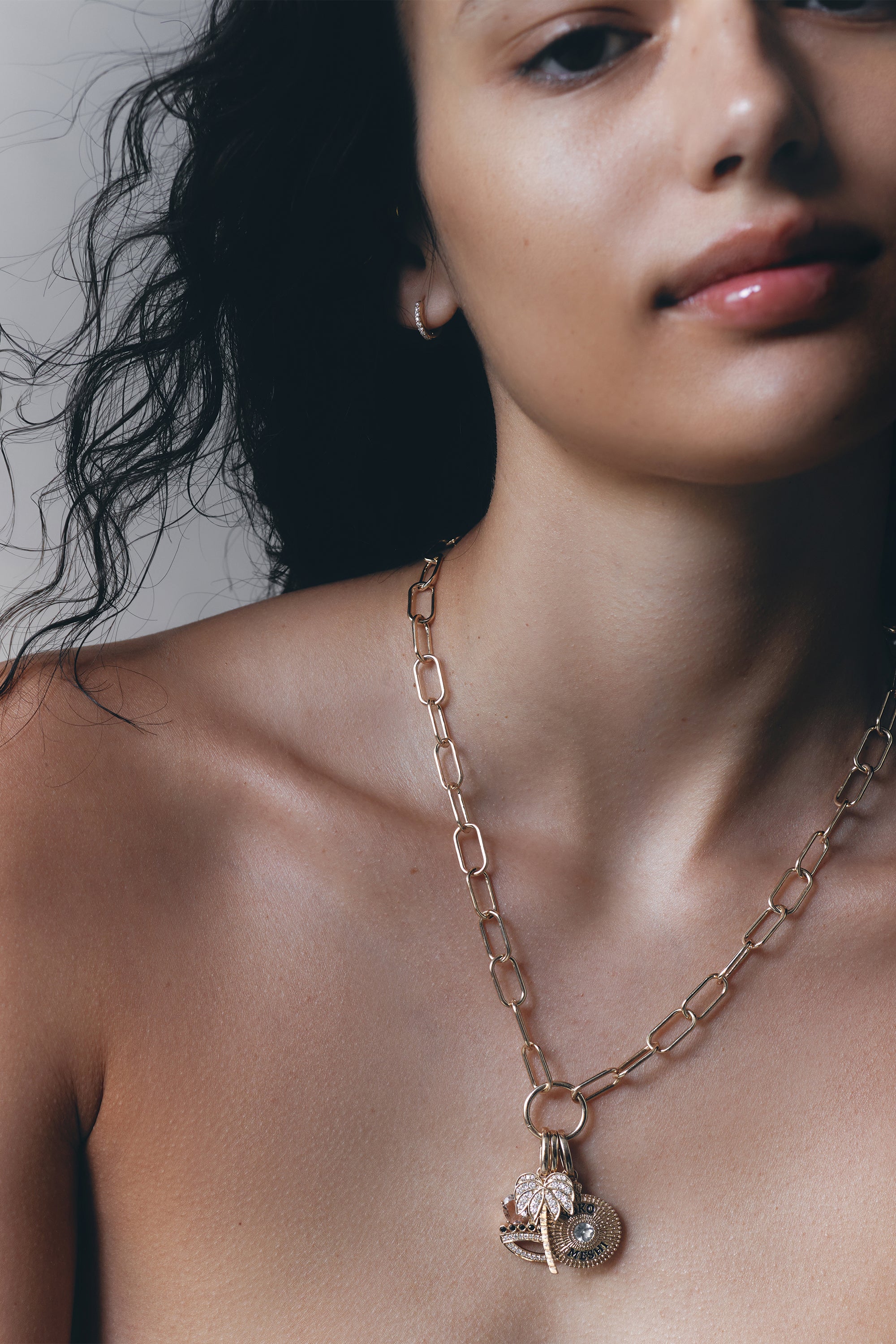 Charm Huggies | 9-Karat Gold