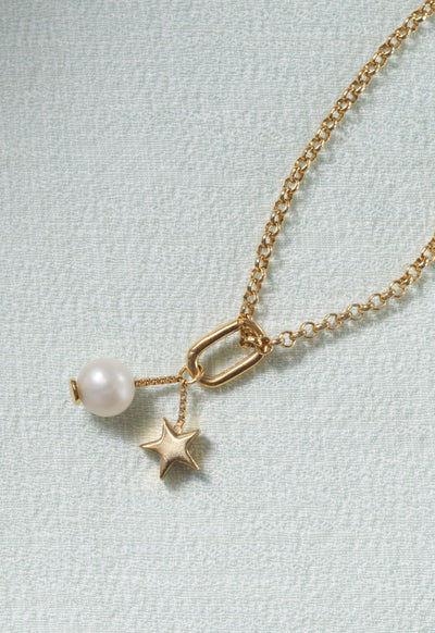Star Charm | Pearls & 9ct Gold